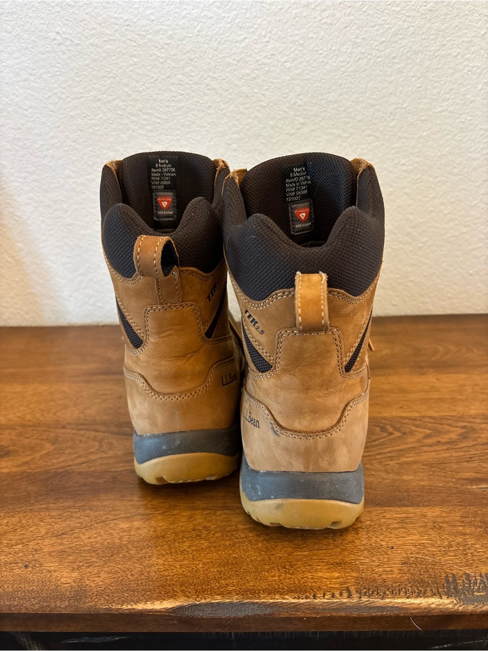 L.L. Bean Men's Brown and Black Waterproof Duck Boots - Picture 2 of 9